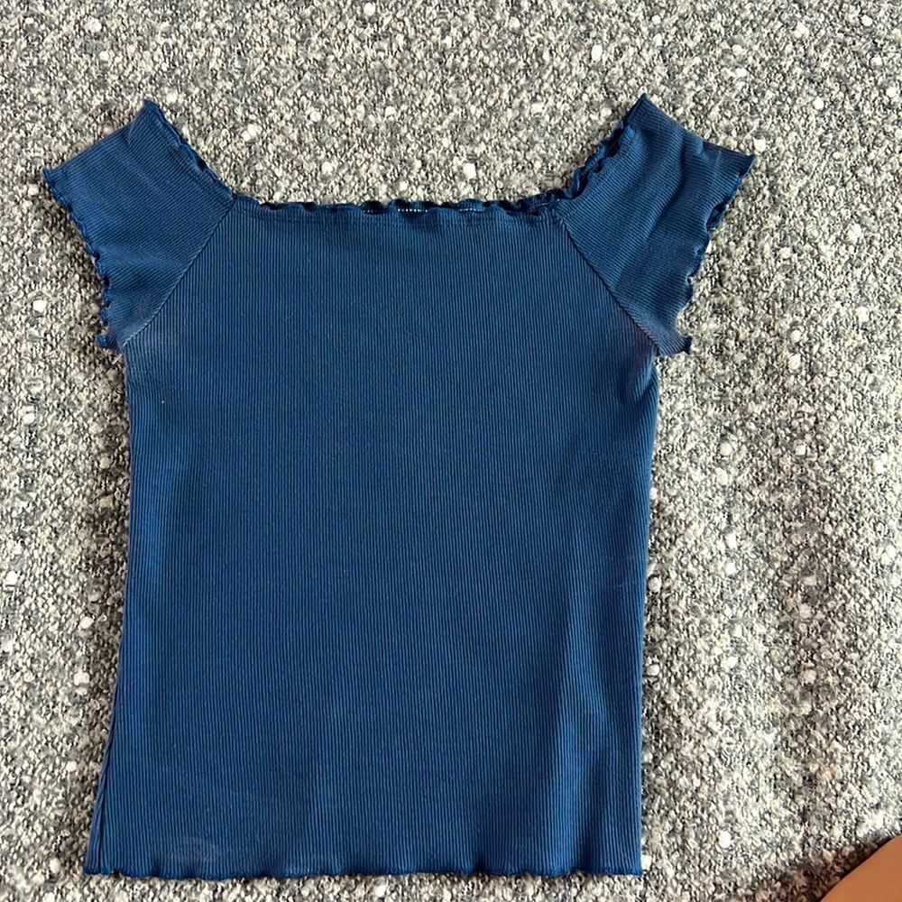 Aeropostale Blue Shoulder Top